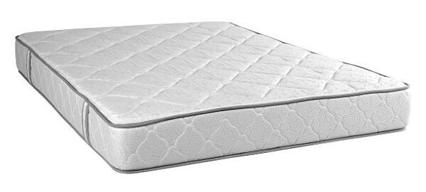 Orthopedic mattress isolated against white background.