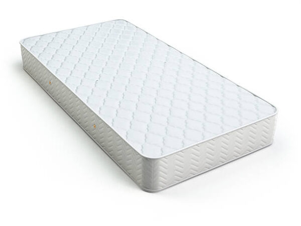 White mattress isolated on white background. 3d